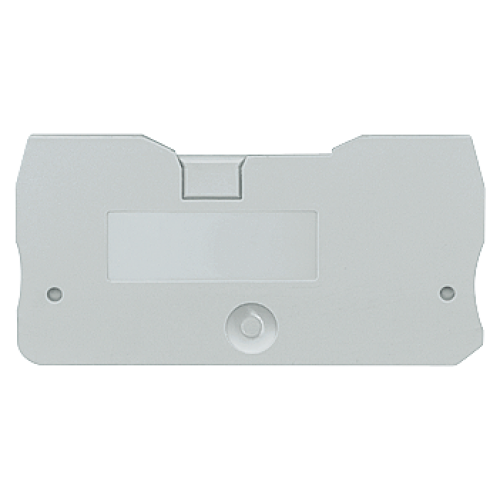 Cover for hybrid DG terminals, 2.5 mm2, quick connection/screw-type terminal, color: Gray