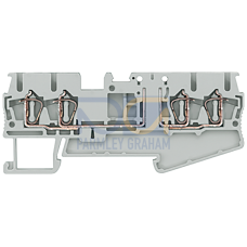 Isolating terminal for isolating plug with spring-loaded connection, 4 terminals