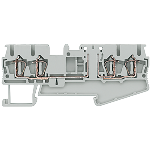 Isolating terminal for isolating plug with spring-loaded connection, 4 terminals