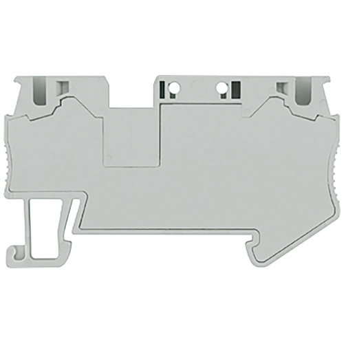 Isolating terminal with spring-loaded connection, Cross-section: 0.5-4 mm2, Width: 6.2mm, Color: gra