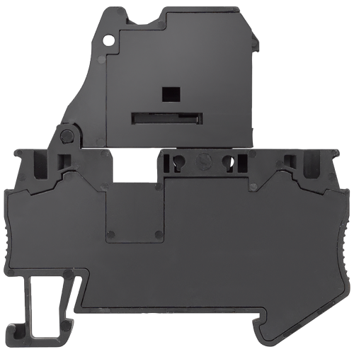 Fuse terminal for G fuse links 5x 20, 5x 25 and 5x 30 with 4 mm2 spring-loaded connection, Width: 6.