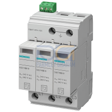 Surge arrester type 2, UC 600 V AC, protective modules, plug-in 3-pole, 3+0