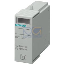 Plug-in part type 2 L-N Requirement class C, UC 350V 1-pole for surge arrester 5SD746.