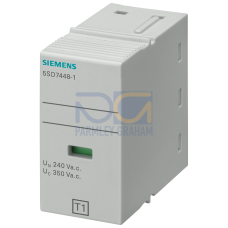 Plug-in part type 1 L-N Requirement class B, UC 350V 1-pole for combi-arrester 5SD744
