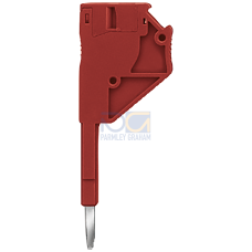 Lateral mounting test plug, for individual assembly of test plug connectors