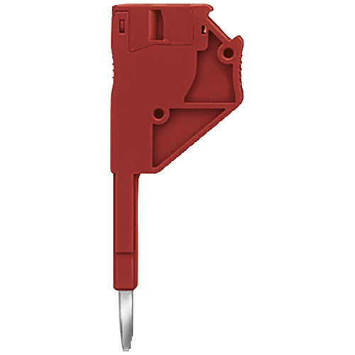 Lateral mounting test plug, for individual assembly of test plug connectors