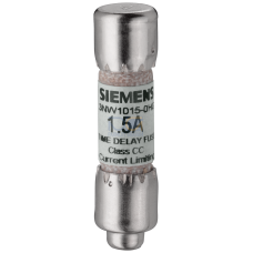 SENTRON, cylindrical fuse link, Class CC, 3 A, quick, Un AC: 600 V, respect national installation rules