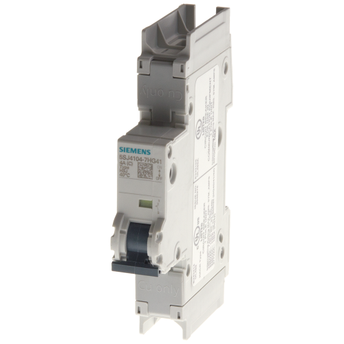 Miniature circuit breaker 240 V 14 kA, 1-pole, C, 30 A, D = 70 mm, in accordance with UL 489
