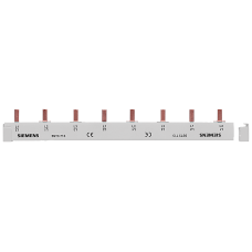 Pin busbar touch-safe, 16 mm2 3x 1-phase+AUX, 1016 mm long can be cut, without end caps