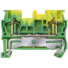 Protective conductor terminal with spring-loaded connection, Cross section: 0.08-2.5 mm2, Width: 5.2