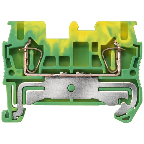 Protective conductor terminal with spring-loaded connection, Cross section: 0.08-2.5 mm2, Width: 5.2