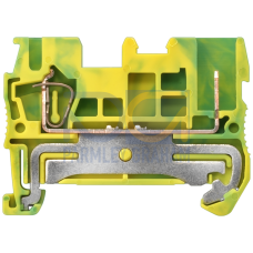 Hybrid PE terminal, plug-in and spring-loaded connection, cross-section 0.08-2.5 mm2