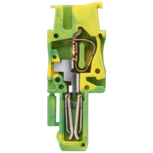 Plug-in coupling left element, can be assembled by the user, with spring-loaded connection