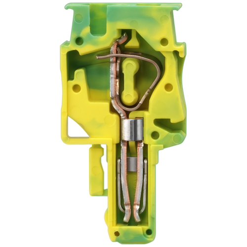 Plug-in coupling center element, can be assembled by the user, with spring-loaded connection