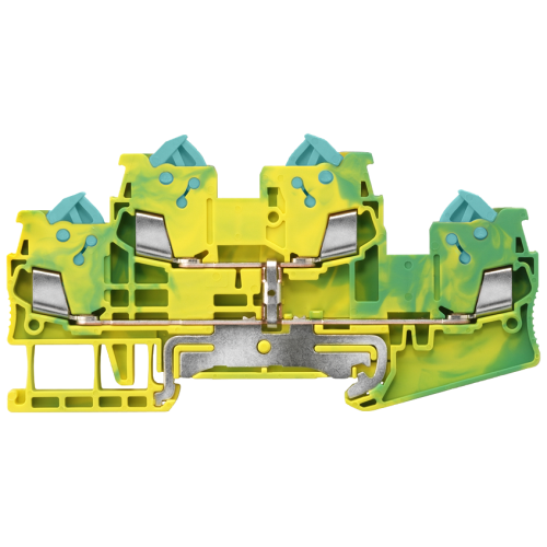 Two-tier PE terminal with quick-connect technology, cross-section: 0.25-1.5 mm2
