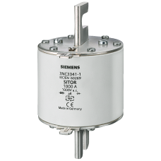 SITOR fuse link, with slotted blade contacts, NH3, In: 1250 A, aR, Un AC: 800 V, Un DC: 440 V, front
