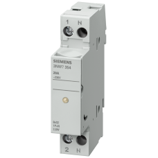 SENTRON, cylindrical fuse holder, 10x38 mm, 1P+N, In: 32 A, Un AC: 690 V, LED signal detector