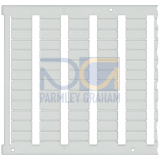Labeling plate, front, horizontal und vertical, Terminal width: 8.2 mm, H: 10.5 mm, white