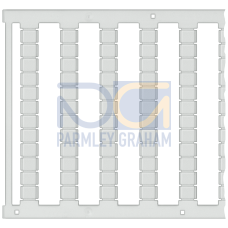 Labeling plate, front, horizontal and vertical, terminal width: 6.2 mm