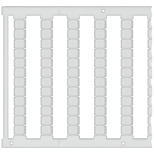 Labeling plate, front, horizontal and vertical, terminal width: 6.2 mm