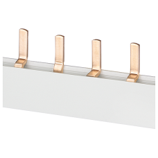 Pin busbar, 10 mm&sup2; connection: 2 x 3 x (1-phase+N) safe to touch