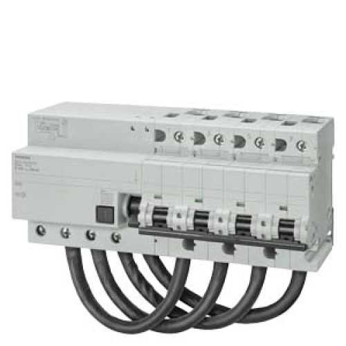 RCBO, 10 kA, 4P, type AC, 30 mA, B char., In: 125 A, Un AC: 400 V