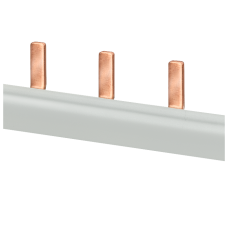 Pin busbar, 1-phase 10 mm², 13 pins, insulation gray