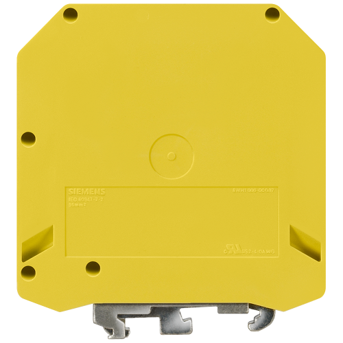 PE terminal with screw terminal, Cross-section: 35-95 mm2, AWG: 2-4/0, Width: 25mm, Color: green-yel