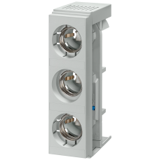 DIAZED bar mounting bases SR60 3P, DIII, 63 A, 500V for 5/10 mm busbars Adapter screw design