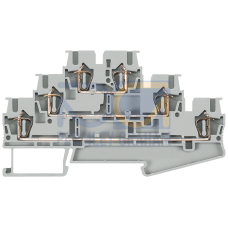 Three-tier terminal 2.5 mm2; blue; width 5.2 mm