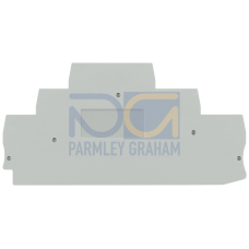 cover three-tier terminal; gray; Width 5.2 mm