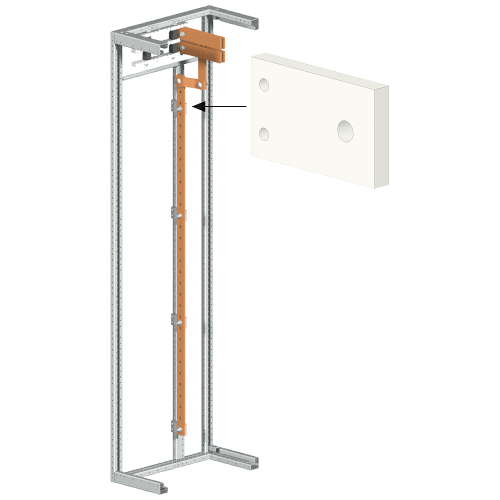 SIVACON S4 support for N/PEN/PE busbar distribution busbar 1 set=4 units.