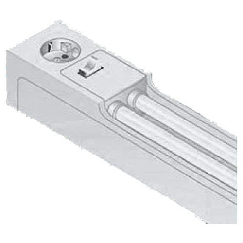 Control cabinet lamp with fluorescent tube