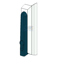SIVACON S4 Twist lever for semi-cylindrical profile