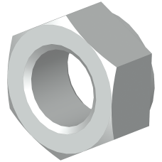 SIVACON S4 Hexagon nuts ISO 4032 M10 1 pack = 50 units