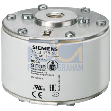 SITOR fuse link, with female thread at both ends, NH3, In: 710 A, aR