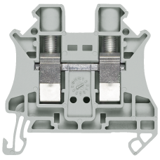 Through-type terminals with screw terminal Terminal size 2.5 mm2 Terminal width 5.2 mm Color gray