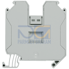Through-type terminals with screw terminal Terminal size 35.0 mm2 Terminal width 16.0 mm Color gray