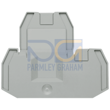 Cover, 3 connections 2.5 and 4 mm2 for diode terminal, color: gray