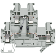 Two-tier diode terminal with screw connection, terminal size 2.5 mm2 terminal width