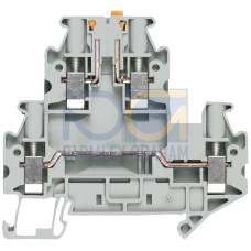 Two-tier terminal with screw connection, terminal size 4.0 mm2 terminal width 6.2 mm