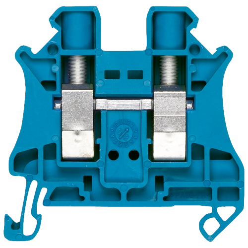 Through-type terminal with screw connection, terminal size 10.0 mm2 terminal width 10.2 mm