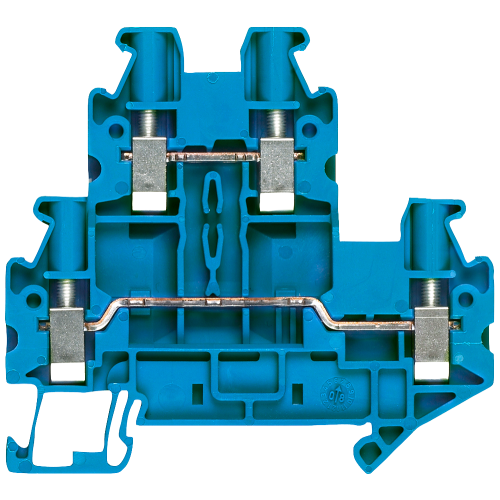 Two-tier terminal with screw connection, terminal size 4.0 mm2 terminal width 6.2 mm
