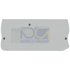 Cover for isolating terminals, cross-section 2.5 mm2, width 5.2 mm, color gray