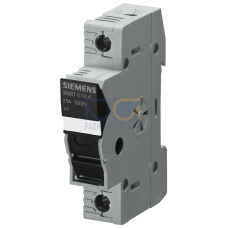 SENTRON, cylindrical fuse holder, 10 x 38 mm, 1-pole, In: 30 A, Ue DC: 1000 V, LED Signal detector,