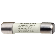 SENTRON, cylindrical fuse link, 10 x 38 mm, 10 A, gPV, Un DC: 1000 V