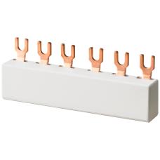 Busbar, 63 A 3-pole modular width 15 mm Fork design for 2 devices
