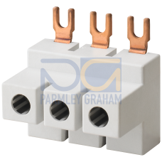 Connection terminal 3-pole modular width 15 mm 25 mm2 fork design
