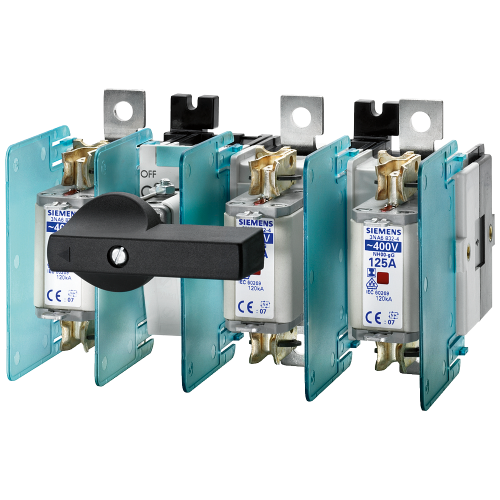 63 A, size 00 and 000, class GG, AM, 3-pole for NH fuse systems