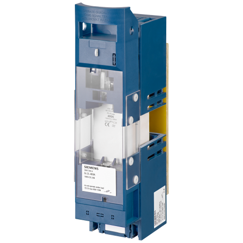 LV HRC fuse base size 1L 250 A 1000 V for photovoltaic applications.